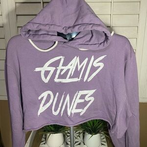 Purple Glamis Dunes Cropped Hoodie -Size Medium